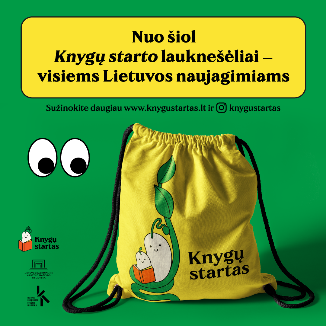 Ankstyvojo skaitymo skatinimo projekto KNYGŲ STARTAS lauknešėliai – nuo šiol visiems Lietuvos naujagimiams!