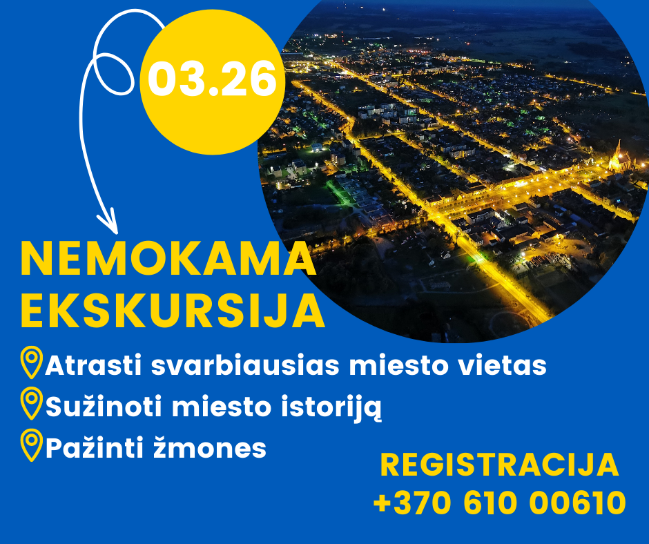 Kviečiame Rokiškio mieste ir rajone gyvenančius ukrainiečius į nemokamą ekskursiją!