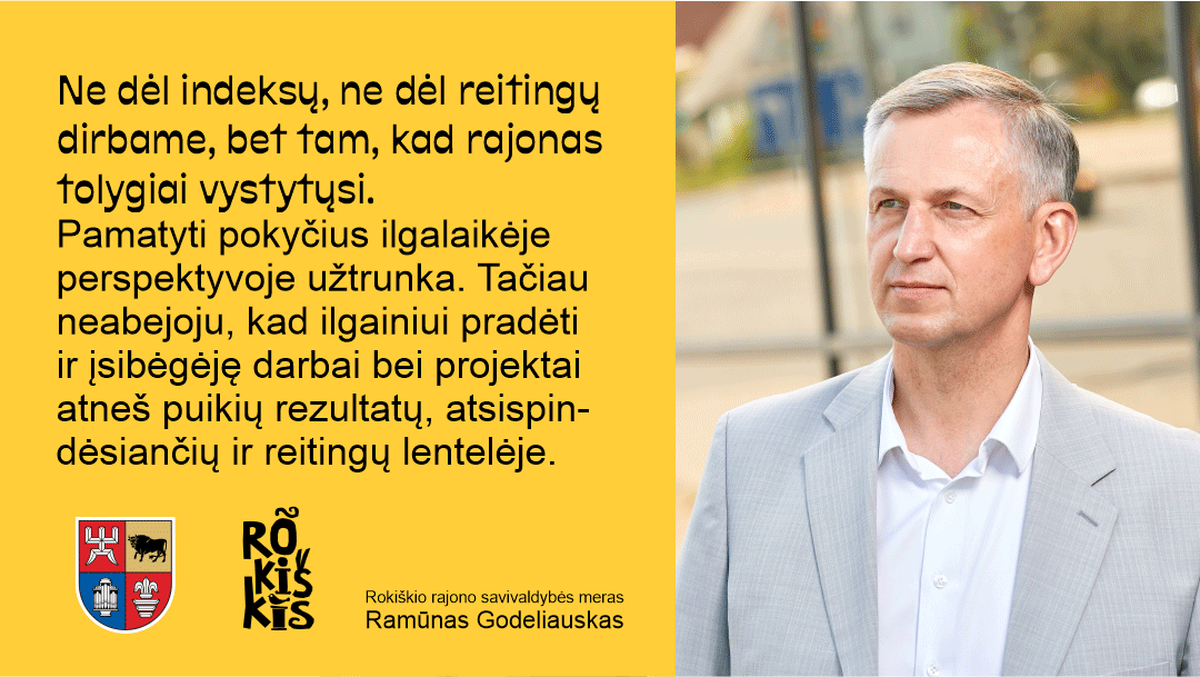 Rokiškio rajonas „Savivaldybių gerovės indekse 2021“ pakilo šešiomis vietomis!