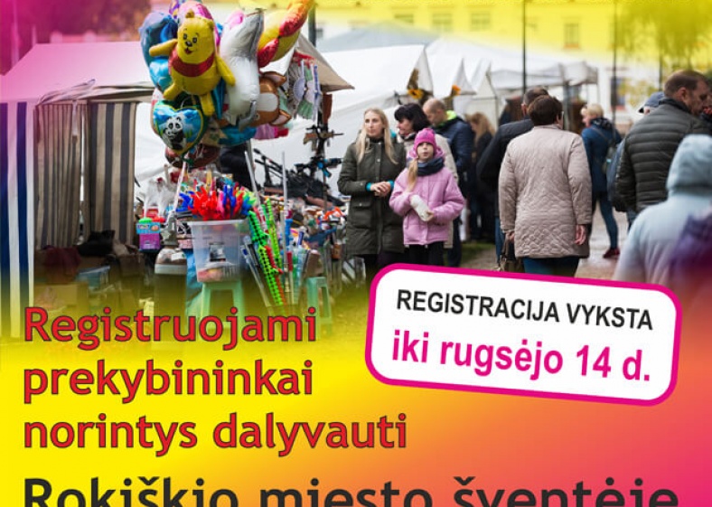 Jau registruojami Rokiškio miesto šventės mugės dalyviai