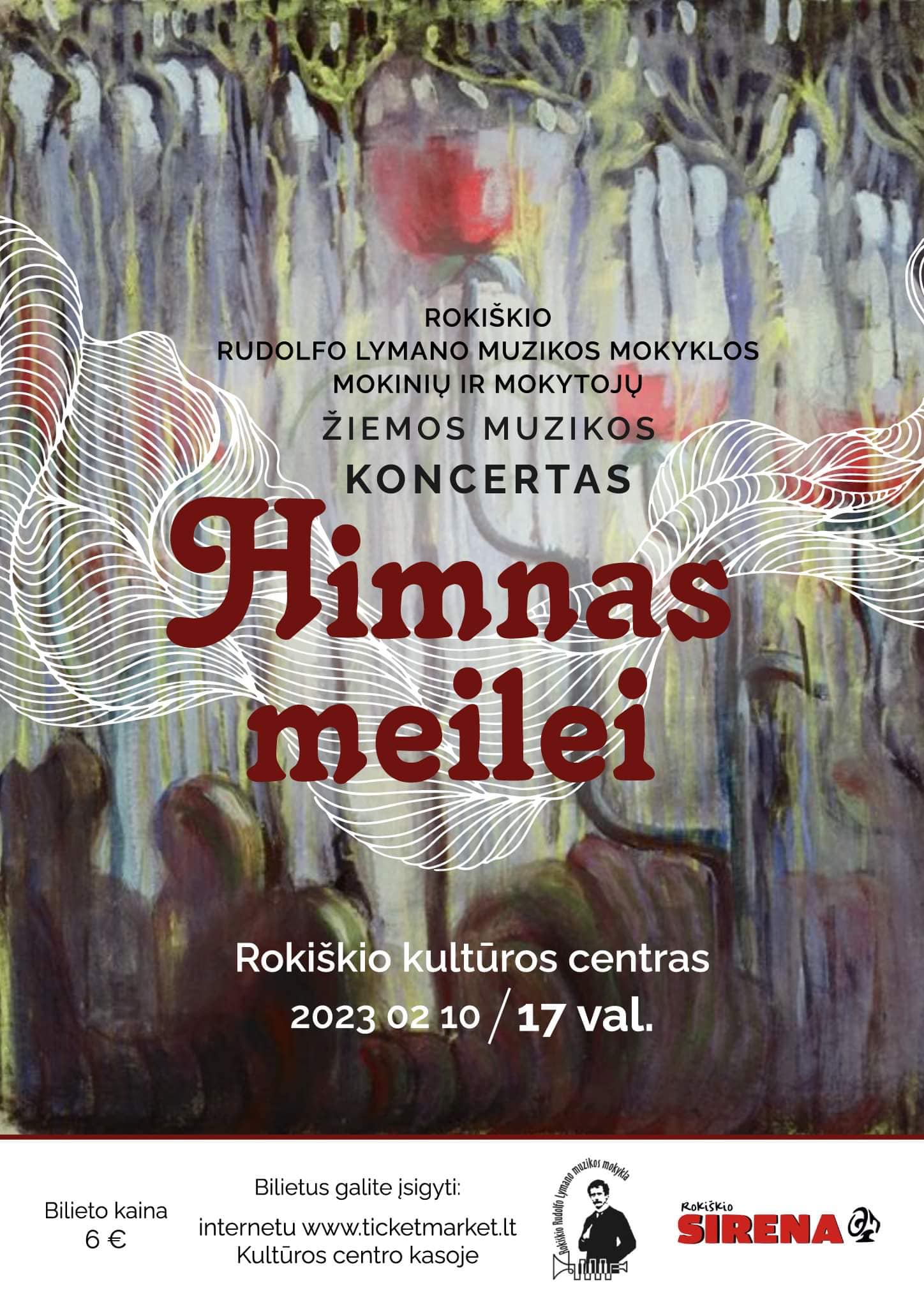 Rudolfo Lymano muzikos mokyklos bendruomenės Žiemos muzikos koncertas „Himnas meilei“ Rokiškio kultūros centre