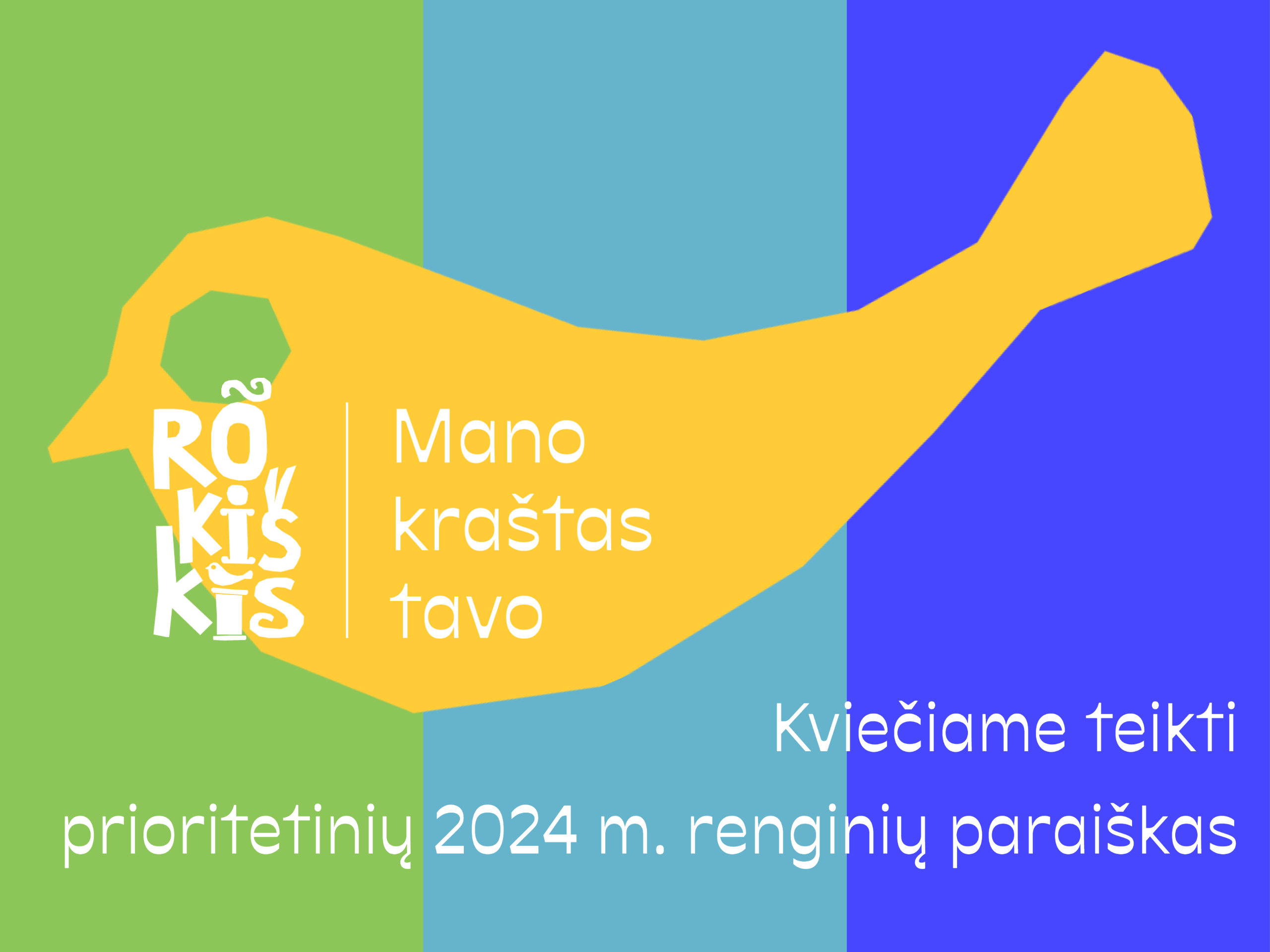 Pradedamas Rokiškio rajono savivaldybės 2024 m. prioritetinių renginių paraiškų priėmimas